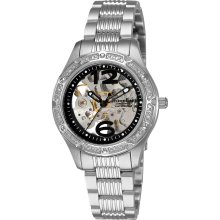 Stuhrling 335 121110 Lady Regatta Skeleton Auto Minutes Track Bracelet Watch