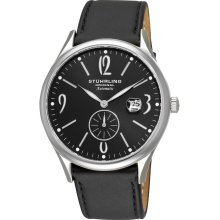 Stuhrling Original 171d 33151 Mens Cuvette Infinity Automatic Black Dial Watch