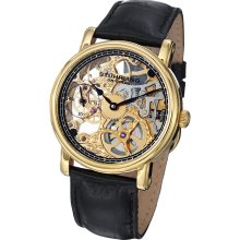 Stuhrling Original Men's Avon Mechanical Skeleton Leather Strap Watch (Stuhrling Original Men's Watch)