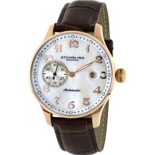 Stuhrling Original Watches Men's Heritage Automatic rosetone case mot