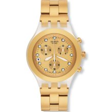 Swatch SVCK4032G Stainless Steel Gold Dial Men's Watch