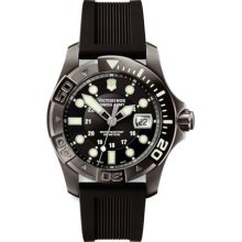 Swiss Army Gunmetal Dive Master 500 Black Dial & Rubber 241426