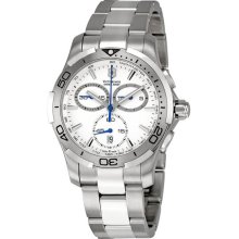 Swiss Army Men's Alliance Chronograph Stainless Steel Case and Bracelet White Tone Dial Date Display 241303