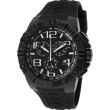 Swiss Legend Men's Super Shield Chronograph Black Dial Black Ip Case B