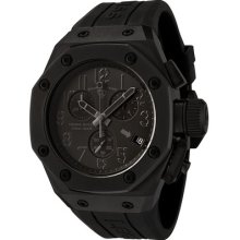 Swiss Legend Mens Trimix Diver 10541-blk Black Rubber Chronograph Watch