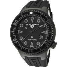 Swiss Legend Neptune Men's Date Rrp $400 Synthetic Sapphire Watch 21848d-pht-01