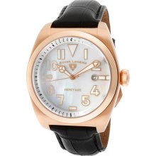 Swiss Legend Watch 20434-rg-02mop Men's Heritage White Mop Dial Rose Gold Tone