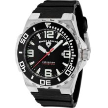 SWISS LEGEND Watches Men's Expedition Black Dial Black Silicone Black