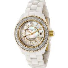 SWISS LEGEND Women's Karamica White Diamond White High Tech Ceramic