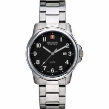 Swiss Military Hanowa Men's Swiss Soldier 06-5141-04-007 Silver Stainless-Steel Swiss Quartz Watch with Black Dial