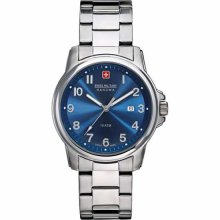 Swiss Military Hanowa Men's Swiss Soldier 06-5141-04-003 Silver Stainless-Steel Swiss Quartz Watch with Blue Dial