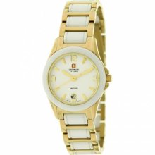 Swiss Military Hanowa Women's 'Swiss Eleganza' Gold/ Silver Watch (06-7168-7-02-001)