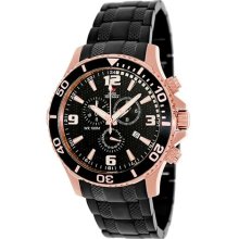 Swiss Precimax Men's Tarsis Pro SP13230 Black Stainless-Steel Swiss Chronograph Watch with Black Dial