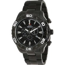 Swiss Precimax SP12053 Men's Valor Elite Black Ion Plated Black Dial C