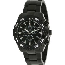 Swiss Precimax SP12061 Men's Formula-7 Pro Black Ion Plated Black Dial