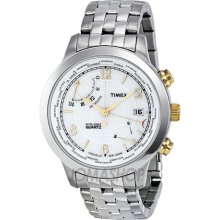 T2N613 Timex Intelligent Quartz Mens PREMIUM IQ World Time Watch