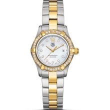 Tag Heuer Aquaracer Diamond Set Bi-Metal Bracelet Women's Watch WAF1450.BB0825