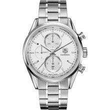 Tag Heuer Carrera Automatic Chronograph Silver Dial Stainless Steel Mens Watch CAR2111.BA0720