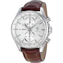 Tag Heuer Carrera Automatic Chronograph Silver Dial Mens Watch CA ...