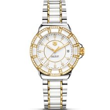 TAG Heuer Formula 1 Steel, Gold And White Ceramic Watch With Diamonds,