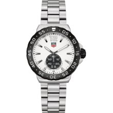 Tag Heuer Formula 1 Grande Date White Dial Stainless Steel Mens Watch WAU1111.BA0858