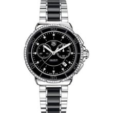 TAG Heuer Formula1 Ceramic & Steel Chronograph Watch with Diamonds, 41