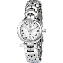 Tag Heuer Link Silver Guilloche Dial Stainless Steel Ladies Watch