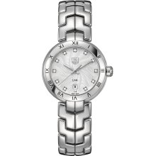Tag Heuer Women's Link Silver & Diamonds Dial Watch WAT1411.BA0954