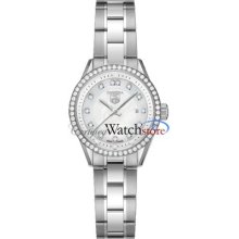 Tag Heuer Wv1413.ba0793 Watch Carrera Ladies Mop Dial Quartz Movement