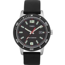 Timex Gents Black Dial Black Strap T2N663ZB Watch
