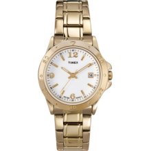 Timex Indiglo Women's Sport Fashion Gold-tone Bracelet Watch T2m786