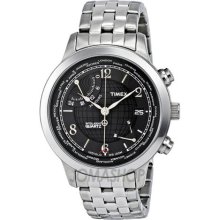Timex Intelligent World Time Charcoal Dial Mens Watch T2N610