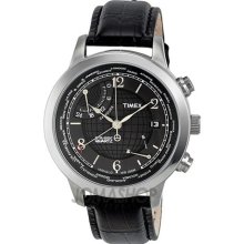 Timex Intelligent World Time Charcoal Dial Mens Watch T2N609