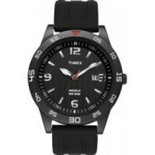 Timex Men`s Sport Collection Black Resin Strap Watch