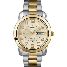 Timex Men's Sport Bracelet, Champagne Dial with Day/Date Window, Two-