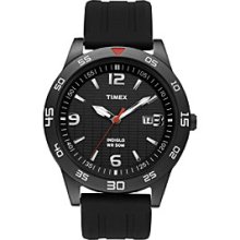 Timex Men's Sport Collection with Black IP Case, Black Dial, Black