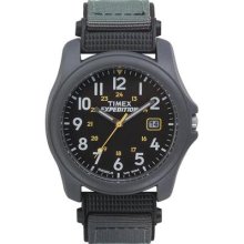 Timex Men's T42571 Expedition Camper Black Fast Wrap Velcro Strap Watch