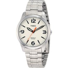 TIMEX New Weekender Mens Classics White Dial Steel Bracelet Watch Analog Quartz