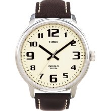 Timex Original T28201 Pf Men's Analog Quartz Watch With Brown Leather Strap