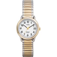Timex Women's 2-tone Extra Long Expansion Watch, Indiglo, T2h491
