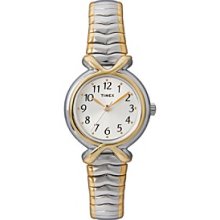 Timex Women's Silver Dial, Two-Tone Expansion Band Women's
