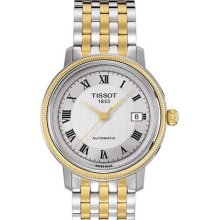 Tissot Bridgeport Classic Auto Two Tone 40mm Watch - Silver Dial, Two Tone Bracelet T0454072203300 Sale Authentic