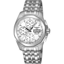 Tissot Men's 'PRC 100 Automatic' Silver Dial Chronograph Watch