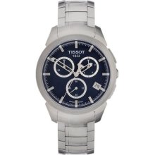 Tissot Men's Titanium Blue Dial Chronograph Watch (Tissot Men's Quartz Black Dial Chronograph Watch)