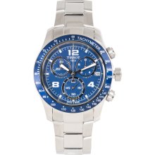 Tissot Men's 'V8' Blue Dial Stainless Steel Chronograph Watch (T0394171104702)