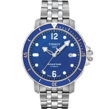 Tissot Seastar Blue Dial Mens Watch T0664071104700