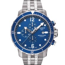 Tissot Seastar Chronograph Blue Dial Mens Watch T066.427.11.047.00