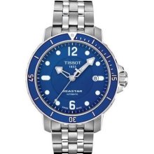 Tissot Seastar Men's Blue Automatic Sport Watch T0664071104700