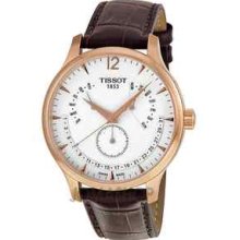 Tissot Tradition Perpetual Calendar Rose Gold-plated Mens Watch T0636373603700