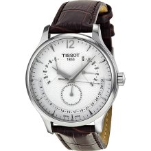 Tissot Tradition Silver Dial Stainless Steel Case Mens Watch T0636371603700